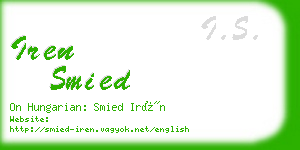 iren smied business card